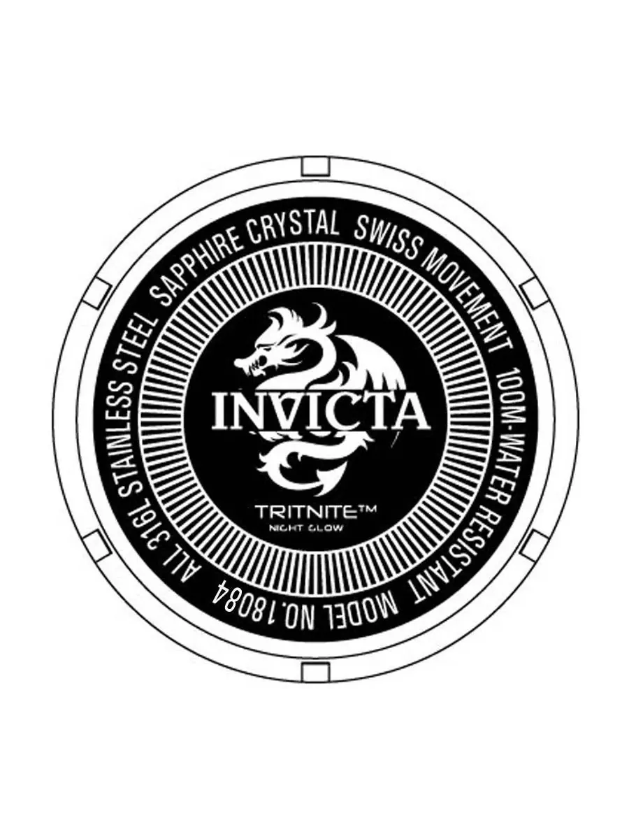Мужские наручные часы Invicta Specialty Quartz, с синим циферблатом, стальной корпус 40 мм — изображение 3 из 3