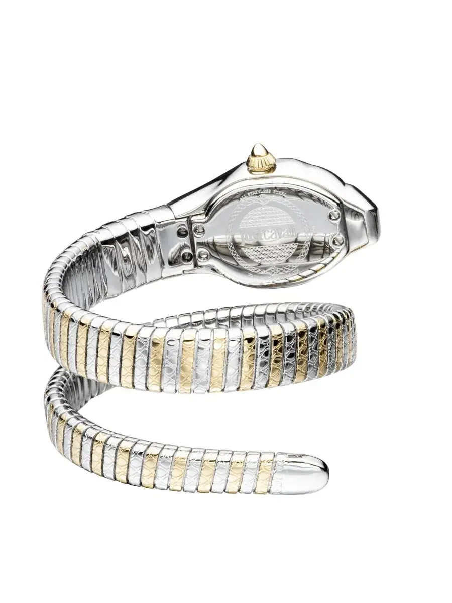Женские часы Glam Snake с кварцевым механизмом, браслет из нержавеющей стали Just Cavalli — изображение 2 из 3