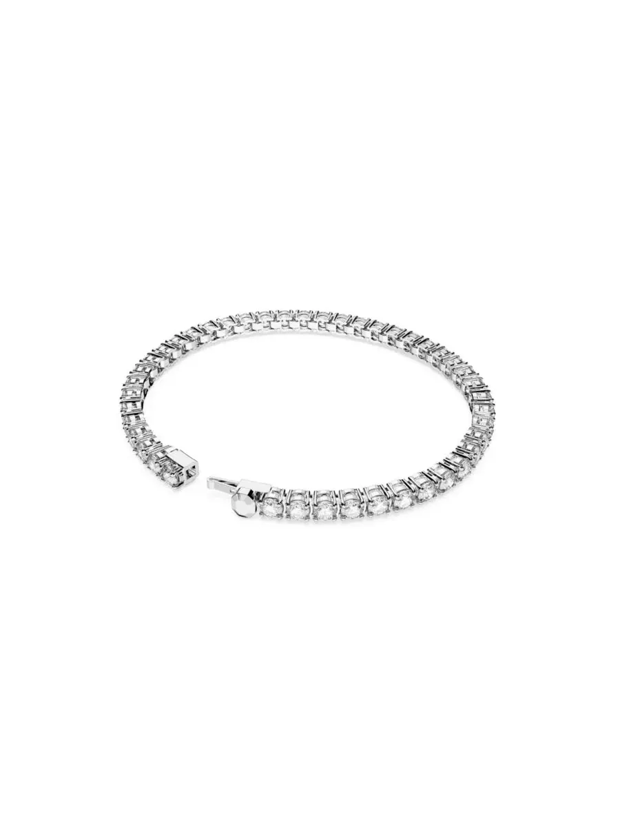 Браслет с кристаллами Matrix Tennis Swarovski — изображение 2 из 4, оттенок серебряный