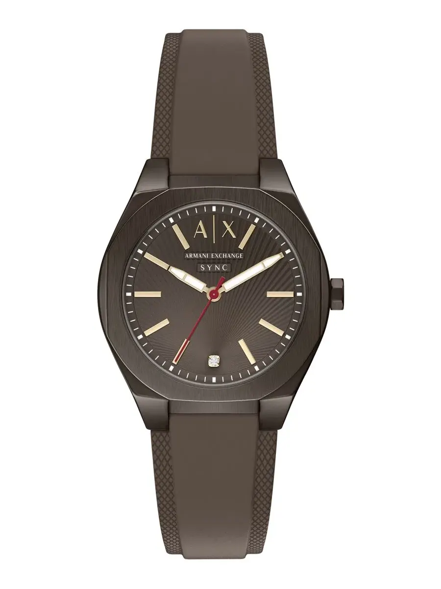 Женские часы Sync из нержавеющей стали с силиконовым ремешком, 36 мм A|X Armani Exchange