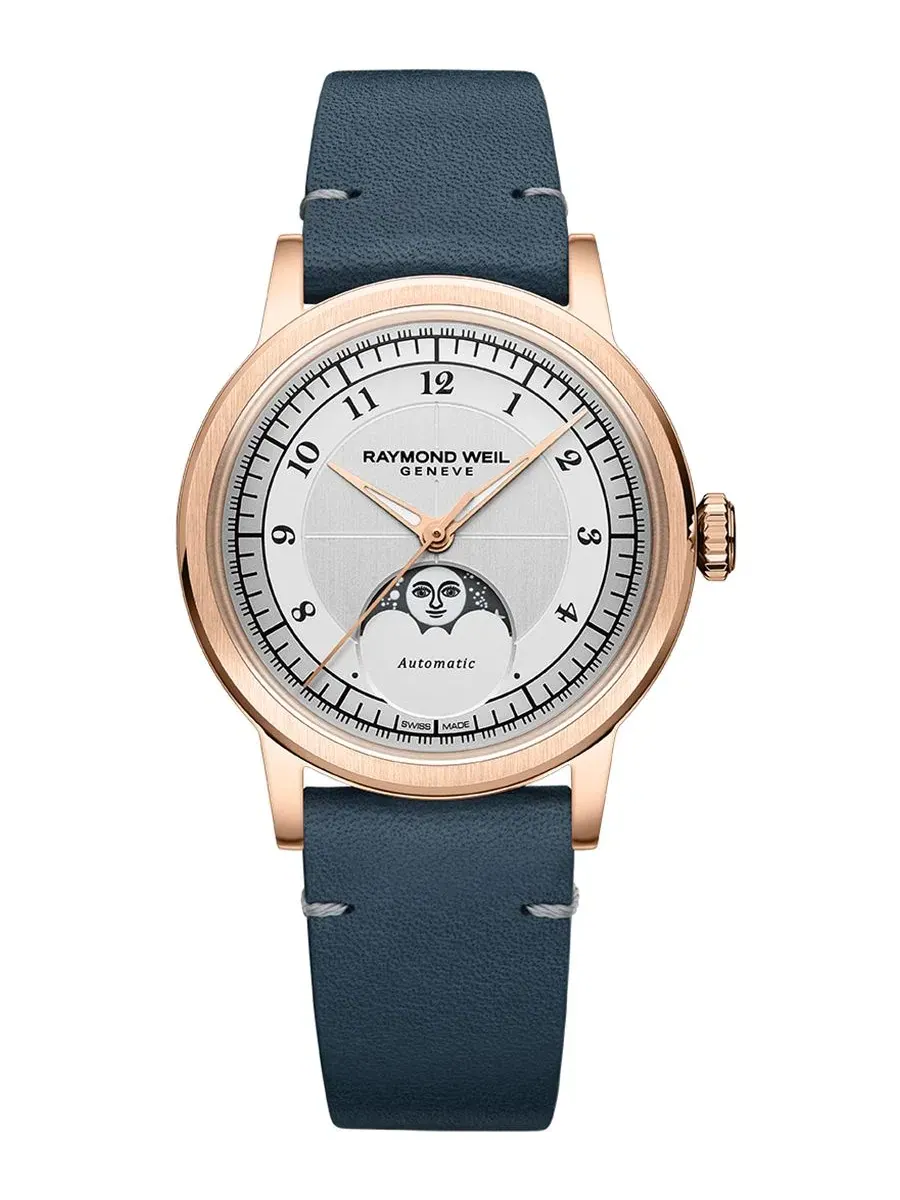 Женские часы Millesime Automatic Moon Phase Silver Dial 35mm Raymond Weil — изображение 1 из 3