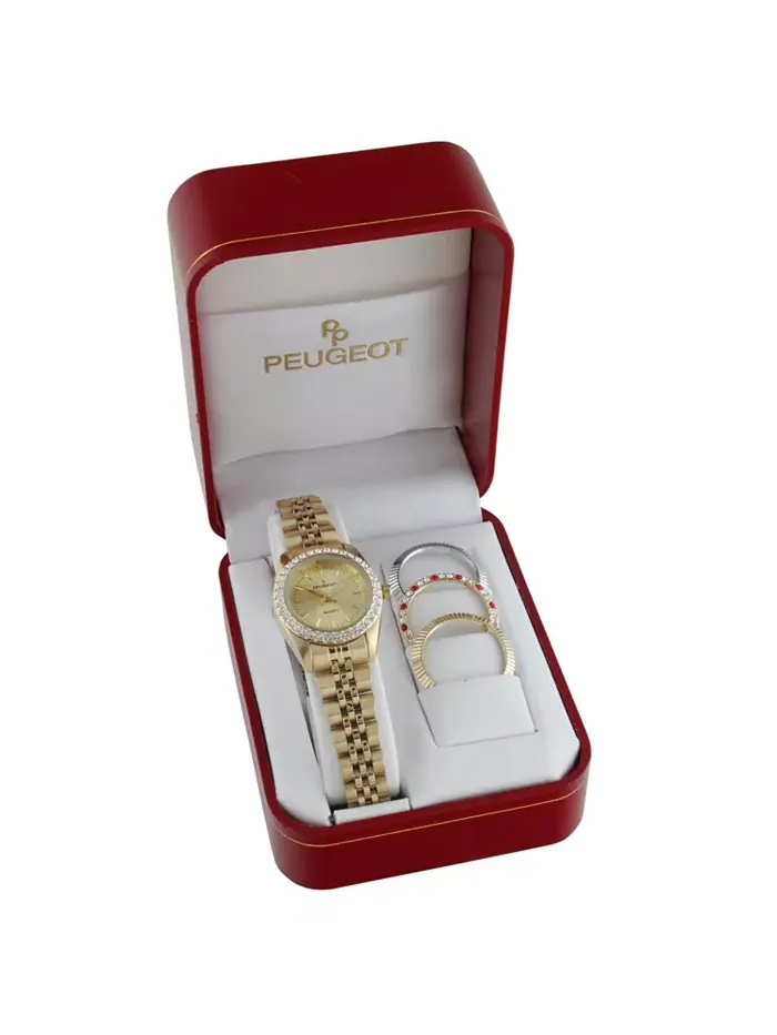 Женские часы Gift set со сменными безелями Peugeot — изображение 5 из 6, оттенок нет цвета