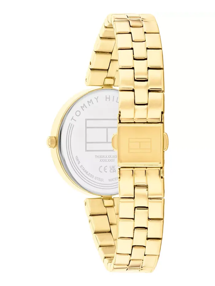 Женские часы Quartz с позолоченным корпусом из нержавеющей стали, 34 мм Tommy Hilfiger — изображение 3 из 3