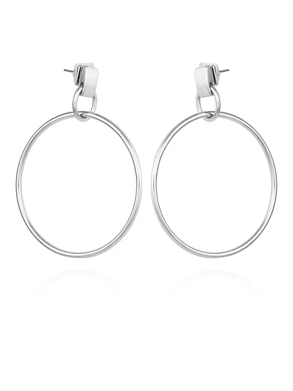 Серьги-Кольца серебристого тона Vince Camuto