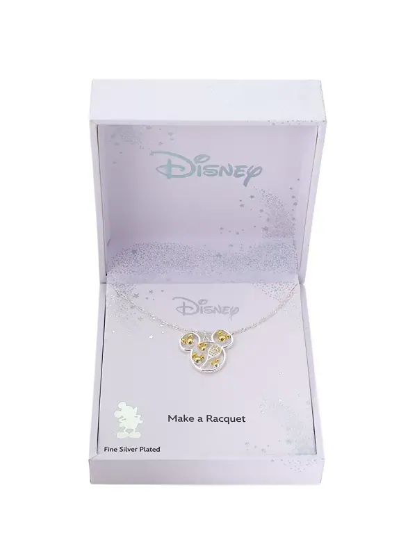 Теннисное ожерелье с подвеской в виде кубического циркония Микки Мауса Disney — изображение 2 из 4, оттенок мульти