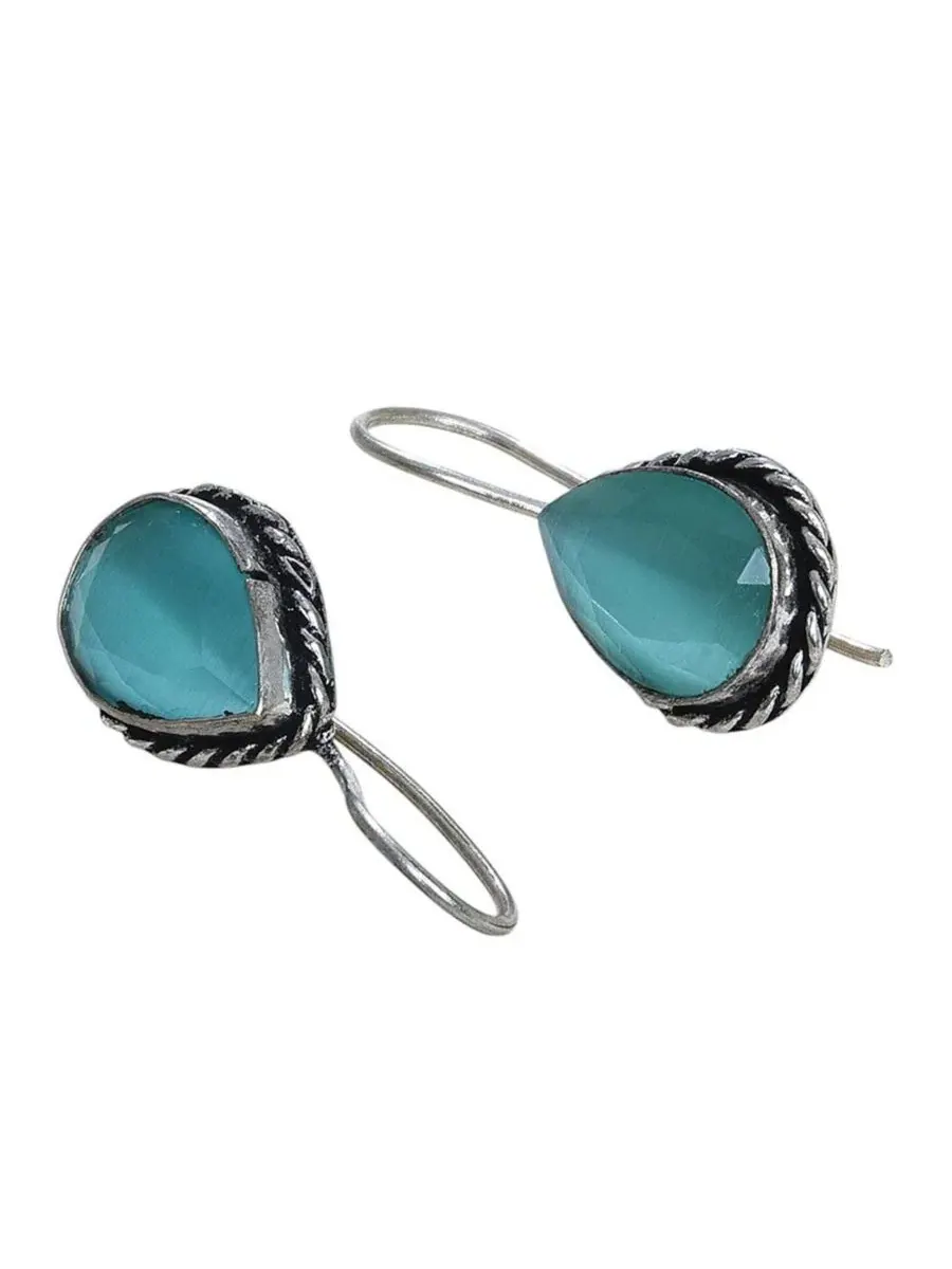 Серьги-капли с камнями Sohi — изображение 1 из 4, оттенок синий