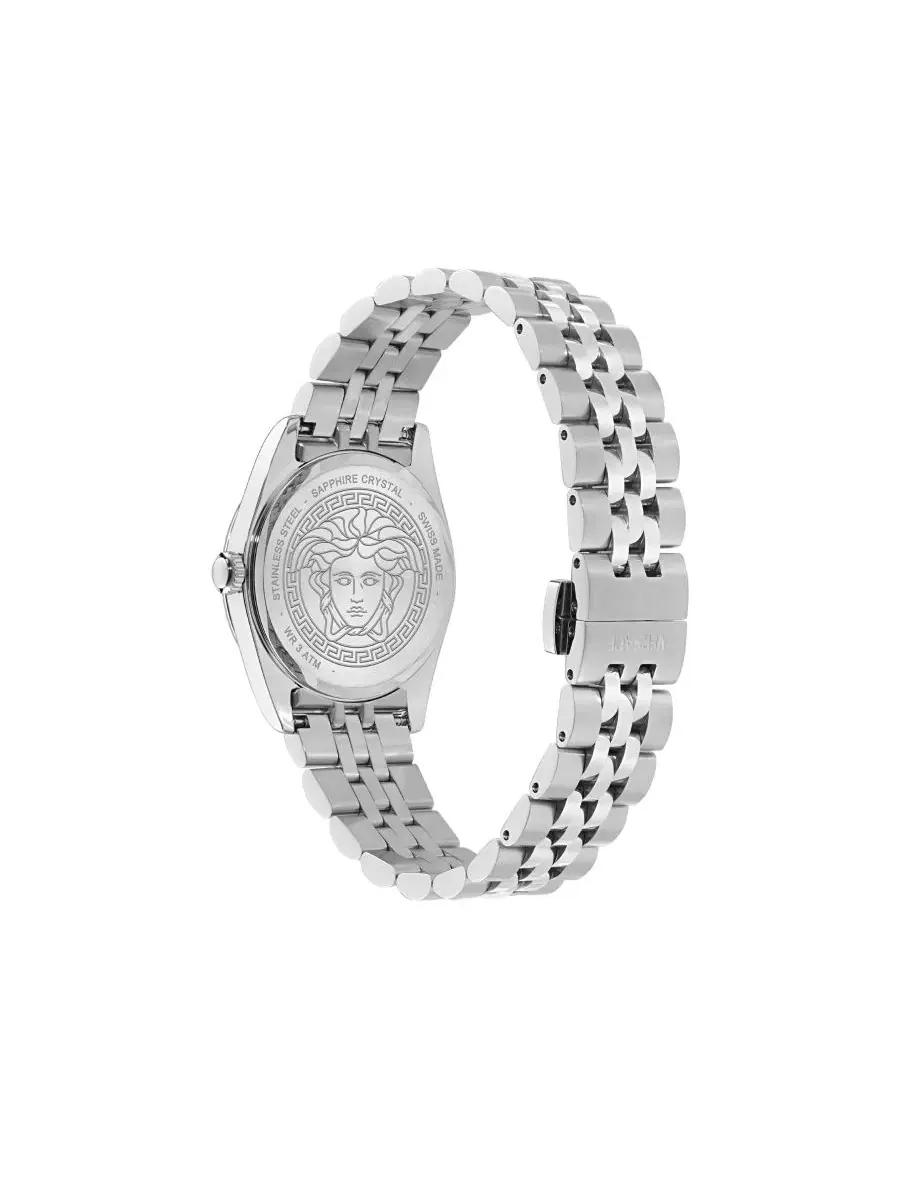 Женские часы Millenyium Silver Stainless Steel Bracelet Watch, 32mm Versace — изображение 3 из 4, оттенок серебряный