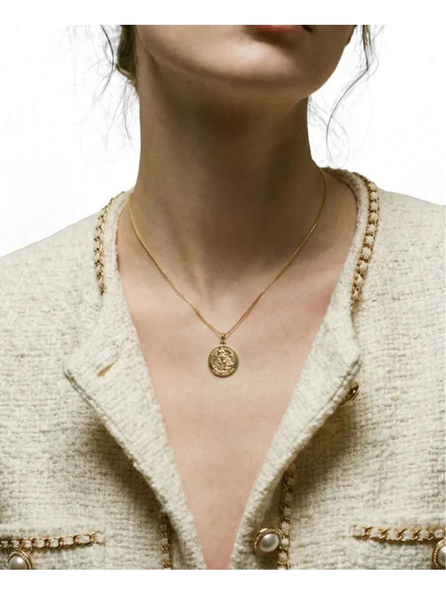 Кулон-медальон с изображением Святого Михаила, на chain 45 см The M Jewelers — изображение 2 из 3, оттенок золото