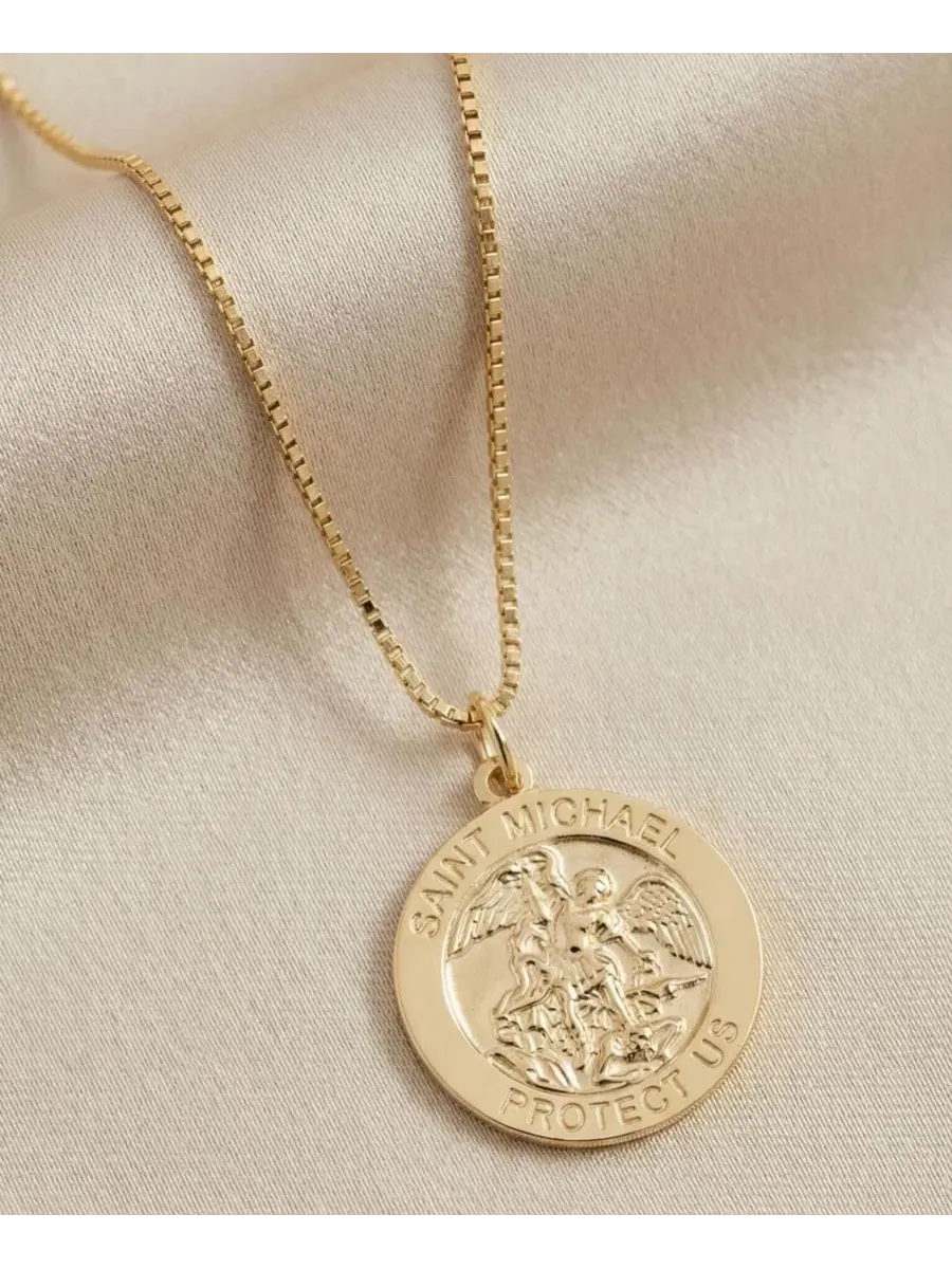Кулон-медальон с изображением Святого Михаила, на chain 45 см The M Jewelers — изображение 3 из 3, оттенок золото