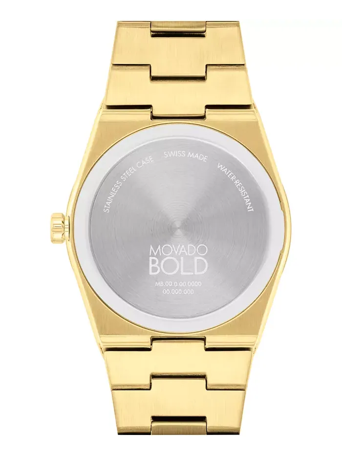 Мужские часы Quest Swiss Quartz Ionic Gold PVD Steel 40mm Movado — изображение 2 из 7
