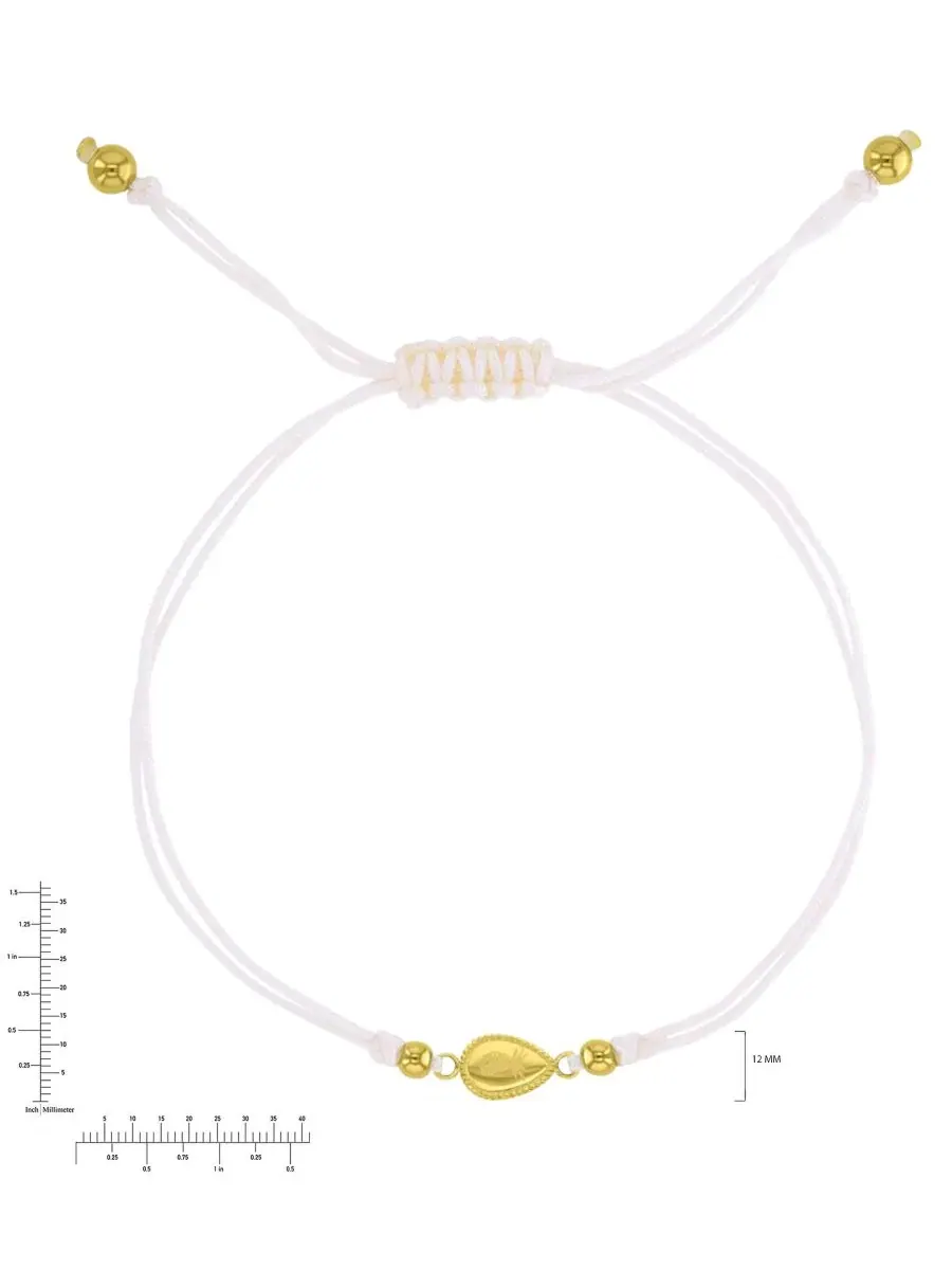 Браслет с подвеской-ананасом Yellow Pineapple Teardrop Charm Roxy — изображение 2 из 3, оттенок желтый