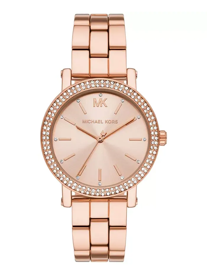 Женские часы Corey с тремя стрелками, позолоченные, из сплава, 38 мм Michael Kors