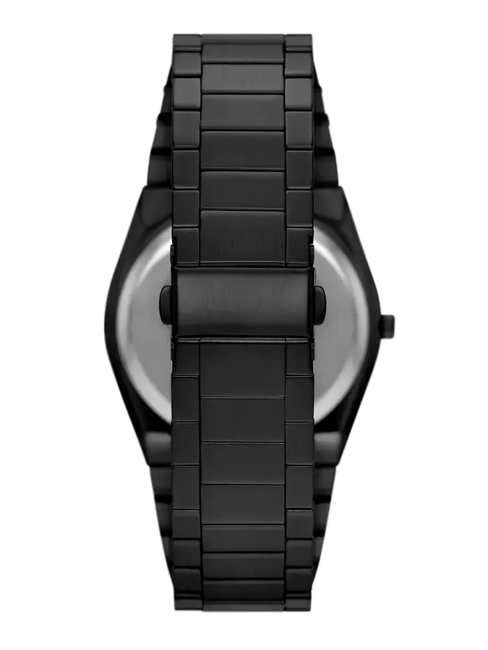 Мужские кварцевые часы с тремя стрелками черный сплав, 42mm Folio — изображение 3 из 3