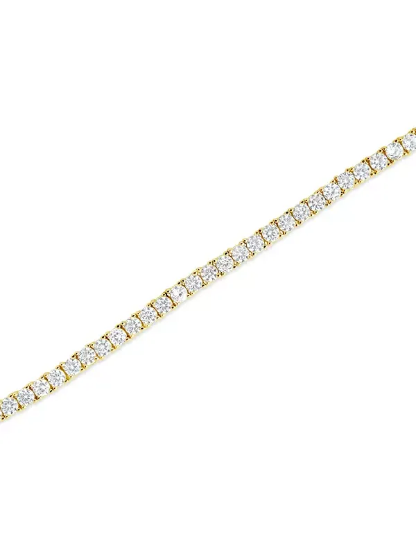 Теннисный браслет Алисии из кубического циркония Sterling Forever — изображение 2 из 4, оттенок золото