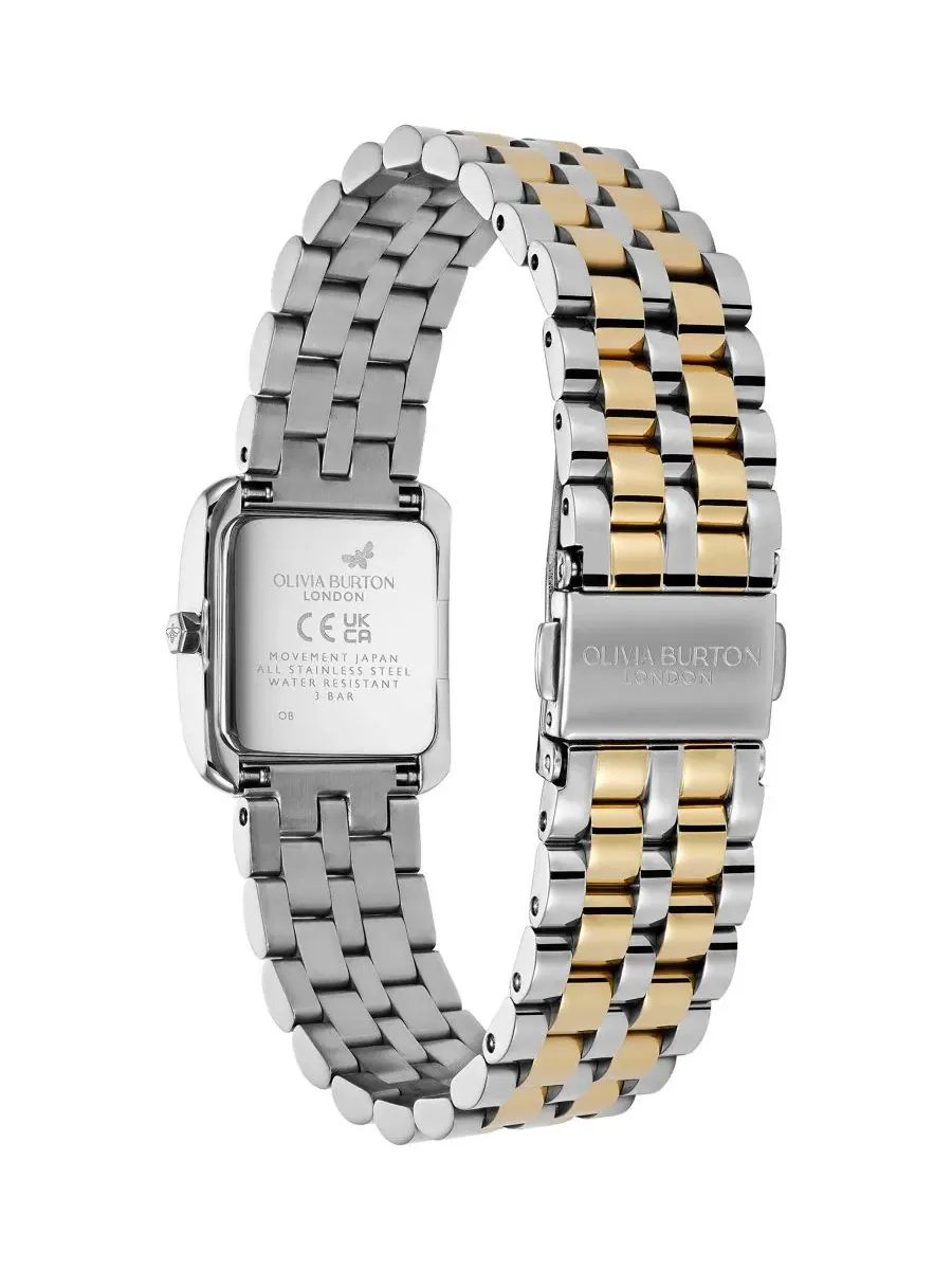 Женские часы Berkley Two-Tone Stainless Steel Bracelet Watch Olivia Burton — изображение 2 из 6, оттенок черный