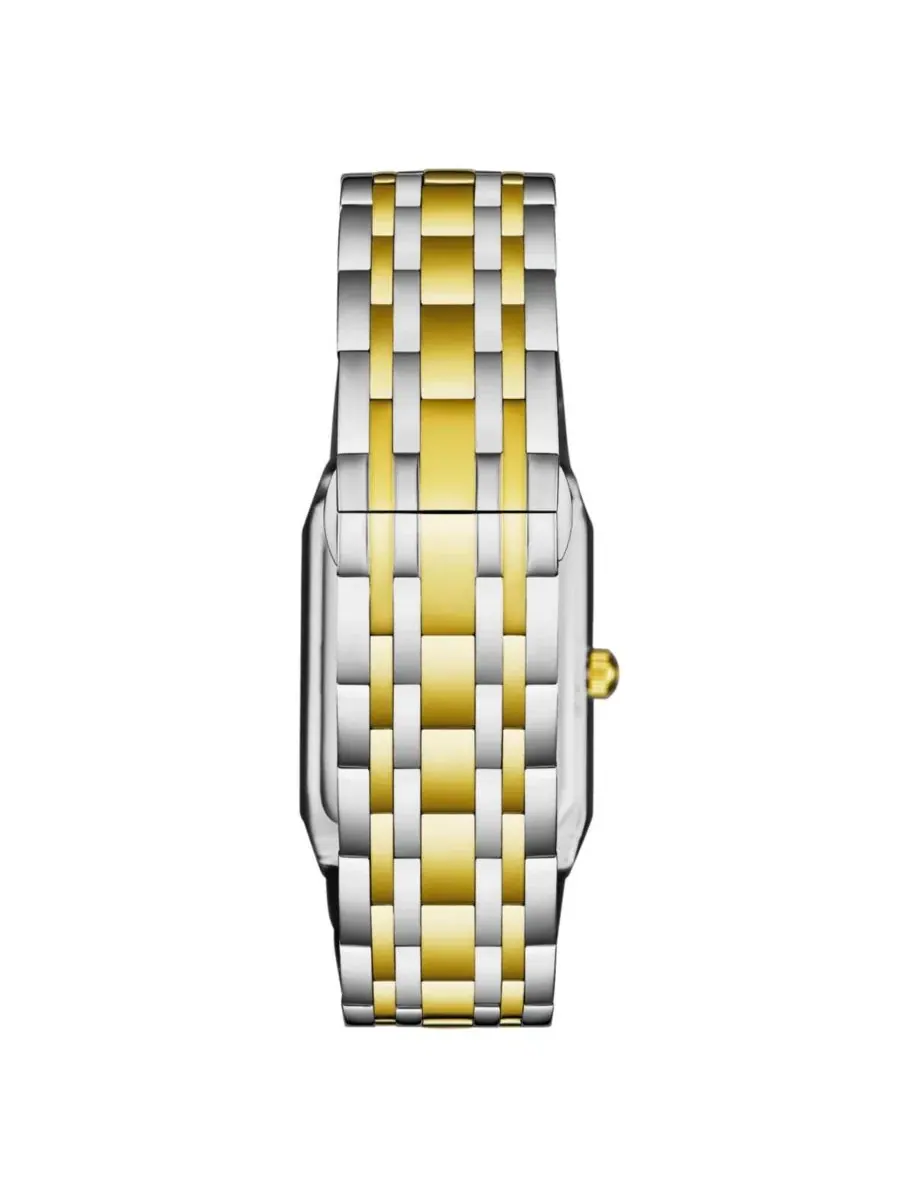 Часы Empire Edge Two-Tone 4084 прямоугольной формы - синий циферблат, кварцевый механизм, дата — изображение 2 из 5