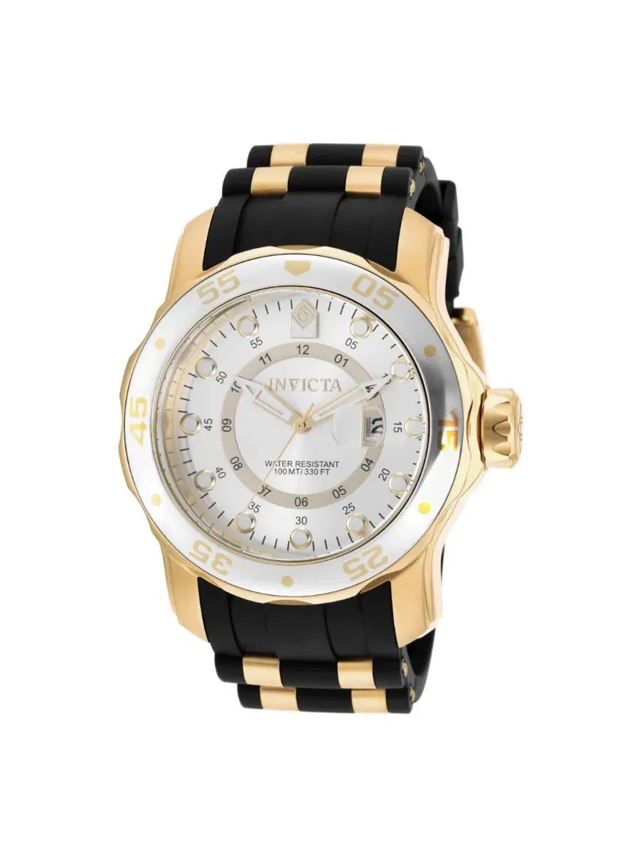 Мужские кварцевые часы 6995 Pro Diver с циферблатом GMT Invicta — изображение 1 из 3, оттенок черный/золотистый
