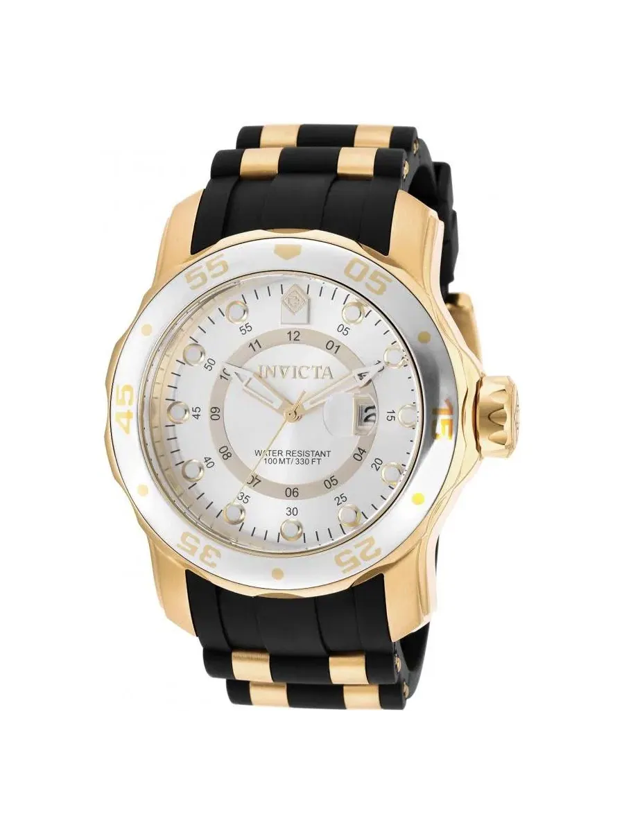 Мужские кварцевые часы 6995 Pro Diver с циферблатом GMT Invicta — изображение 2 из 3, оттенок черный/золотистый