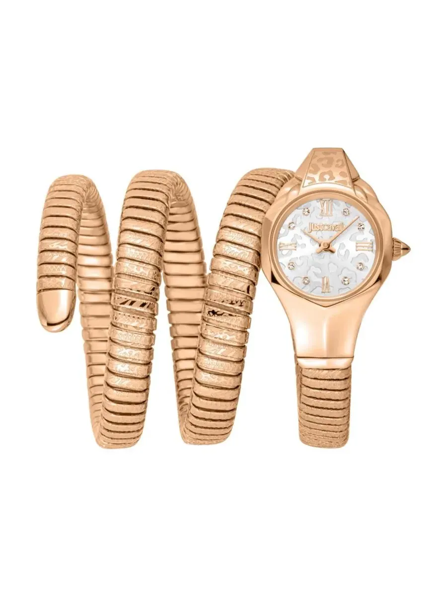 Женские часы Reptilia Quartz IP Stainless Steel Bracelet Watch Just Cavalli