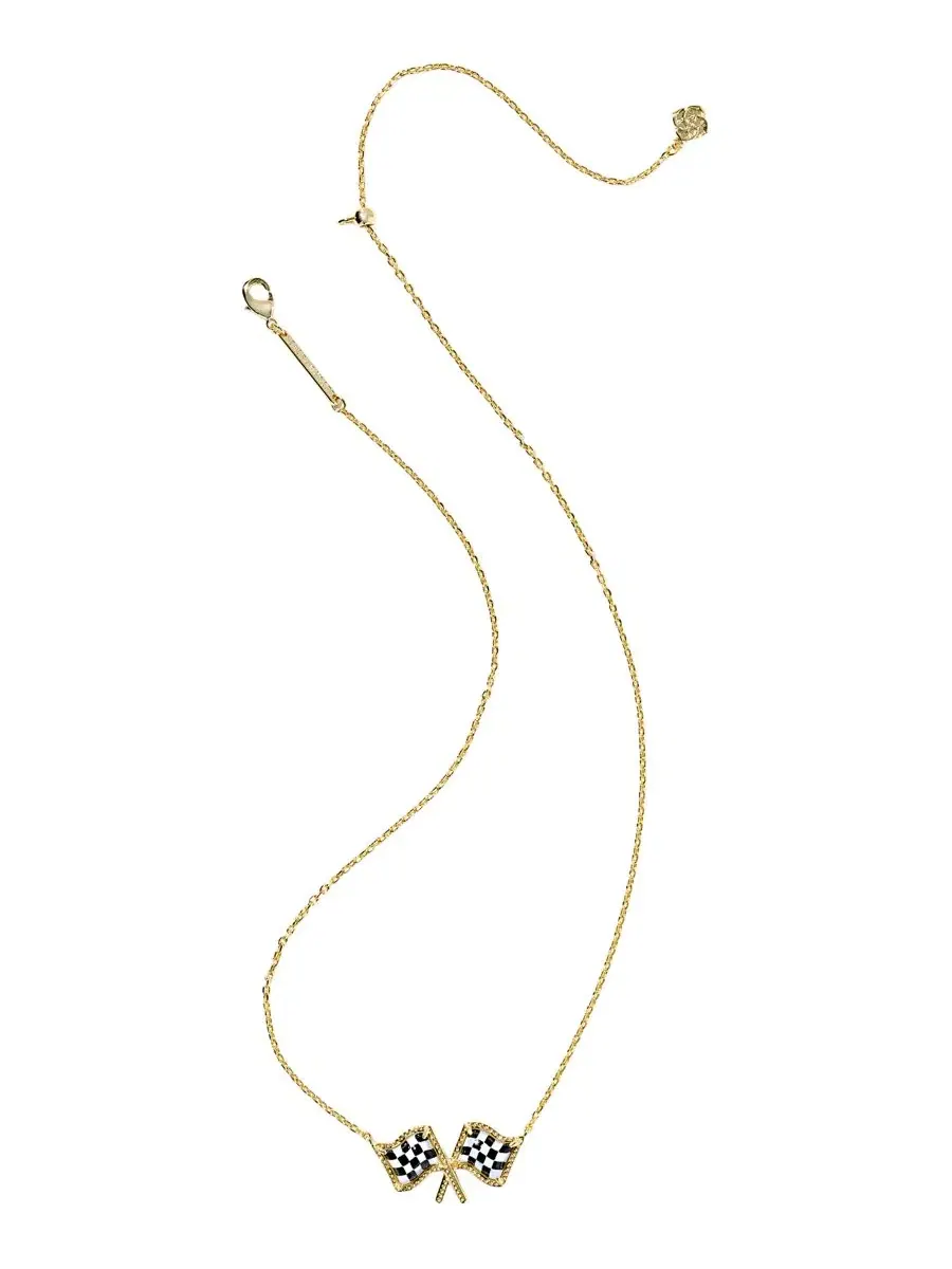 Кулон-подвеска с принтом в горошек Kendra Scott — изображение 3 из 4, оттенок золото