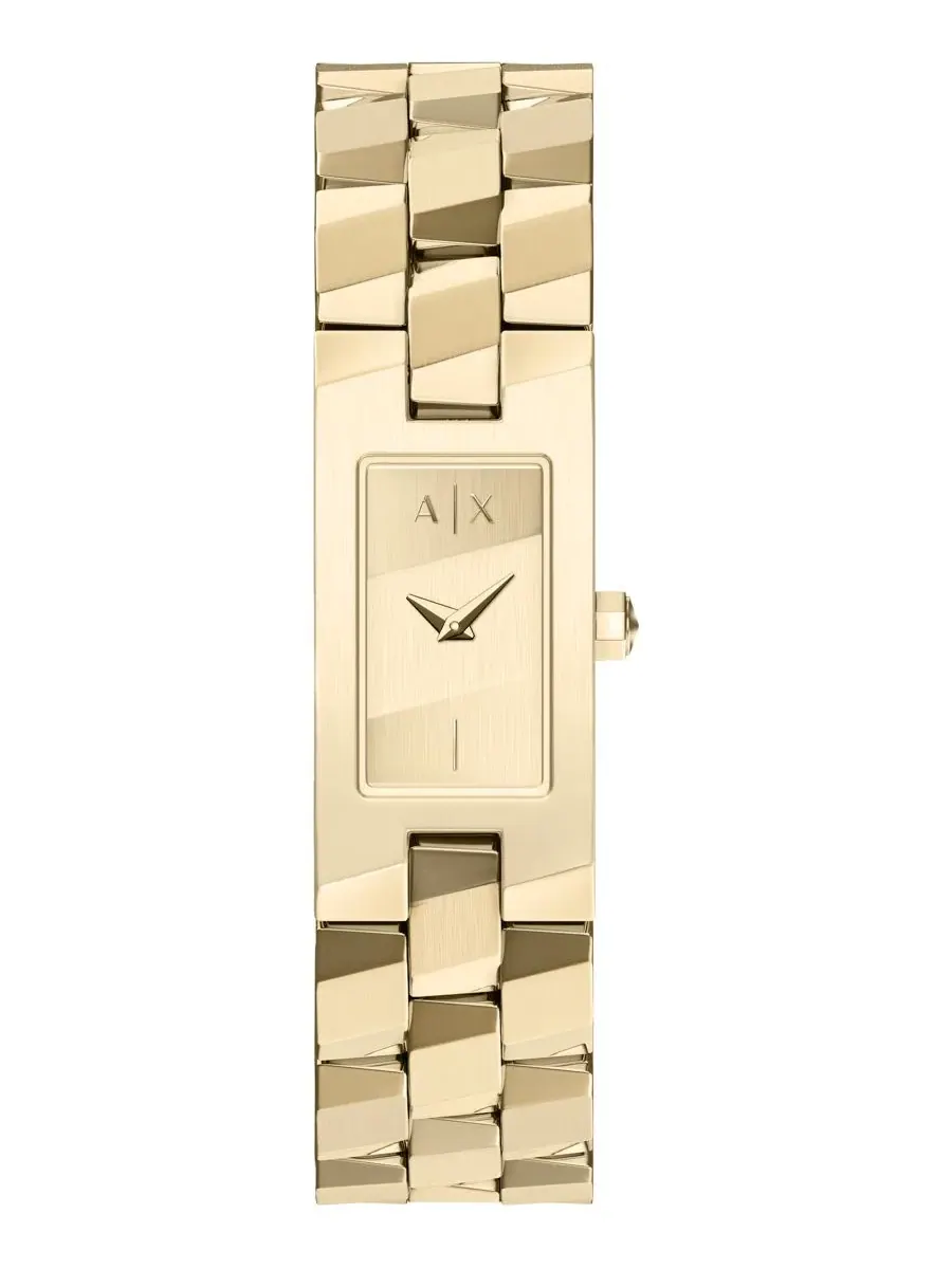 Женские часы из нержавеющей стали с золотистым циферблатом, 34 мм A|X Armani Exchange
