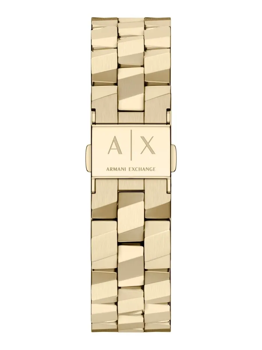 Женские часы из нержавеющей стали с золотистым циферблатом, 34 мм A|X Armani Exchange — изображение 3 из 5, оттенок золото
