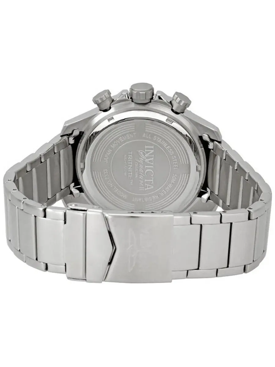 Мужские кварцевые часы-хронограф 7333 Signature с циферблатом Invicta — изображение 3 из 3, оттенок серебряный