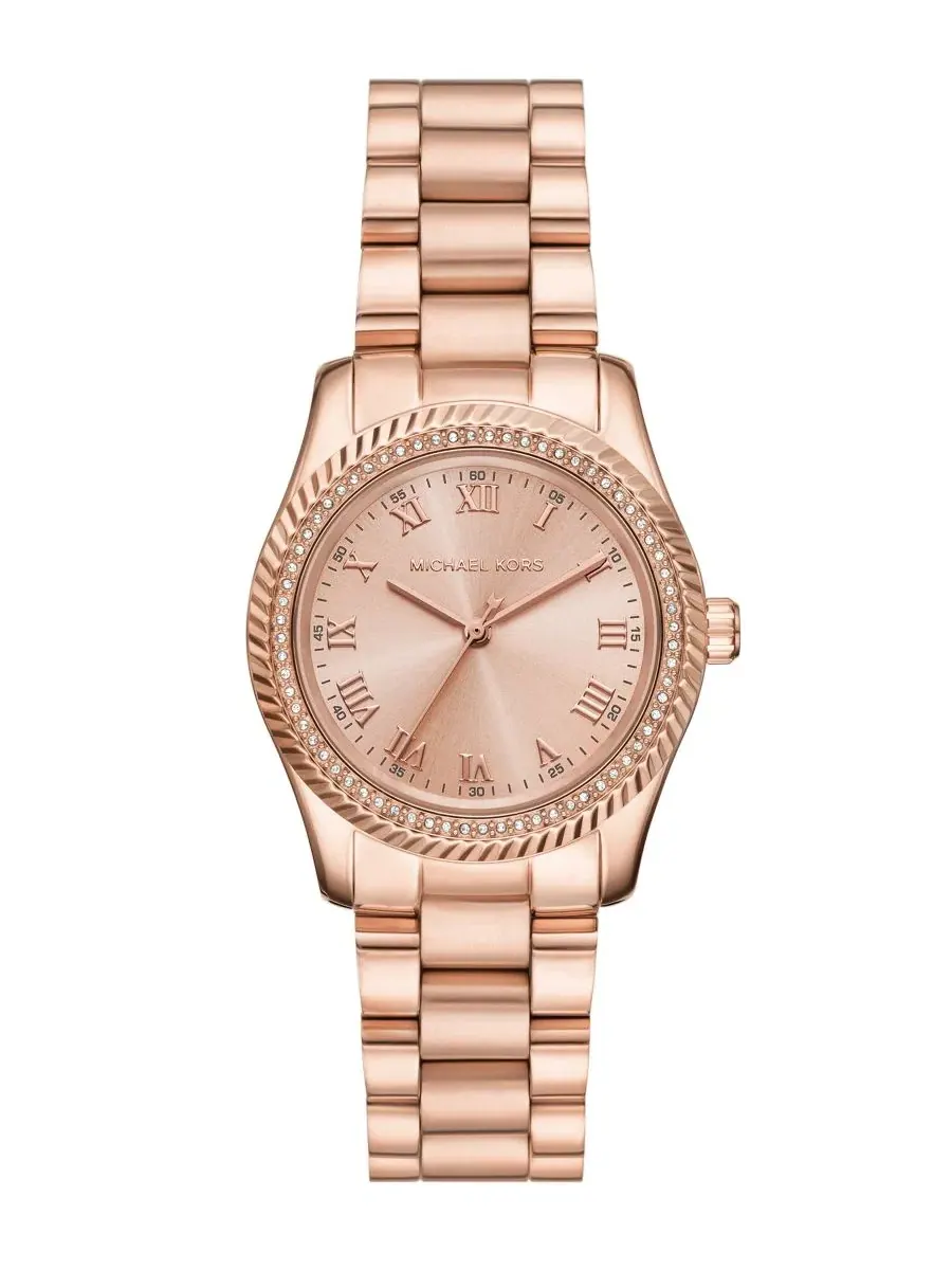 Женские часы Lexington Three-Hand Michael Kors — изображение 1 из 4, оттенок розовый золотистый