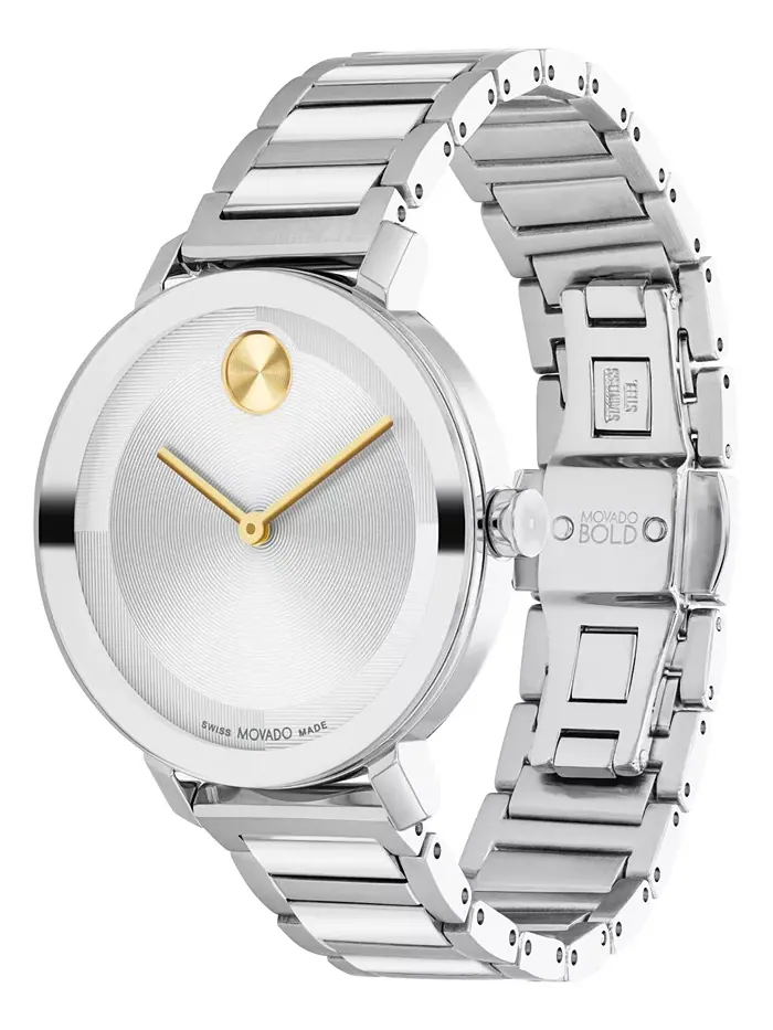 Женские часы Bold Evolution 2.0 Swiss Quartz из нержавеющей стали, 34 мм Movado — изображение 3 из 3