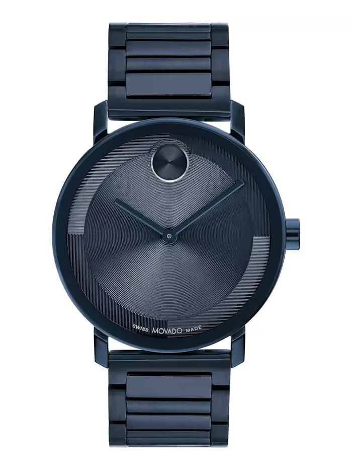 Мужские часы Bold Evolution 2.0 Swiss Quartz с ионным покрытием, синяя сталь, 40 мм Movado — изображение 1 из 3