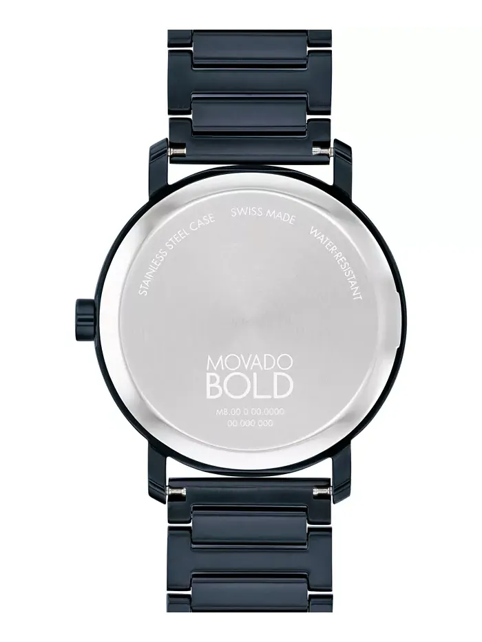 Мужские часы Bold Evolution 2.0 Swiss Quartz с ионным покрытием, синяя сталь, 40 мм Movado — изображение 3 из 3