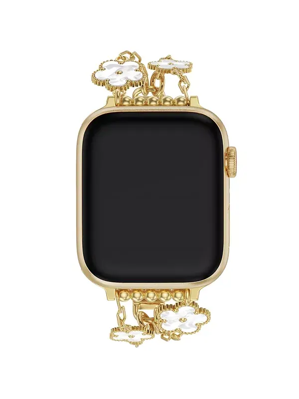 Браслет Flora из нержавеющей стали для Apple Watch Posh Tech — изображение 1 из 4, оттенок золото