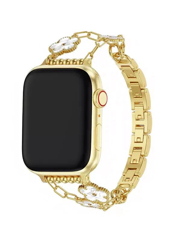 Браслет Flora из нержавеющей стали для Apple Watch Posh Tech — изображение 2 из 4, оттенок золото