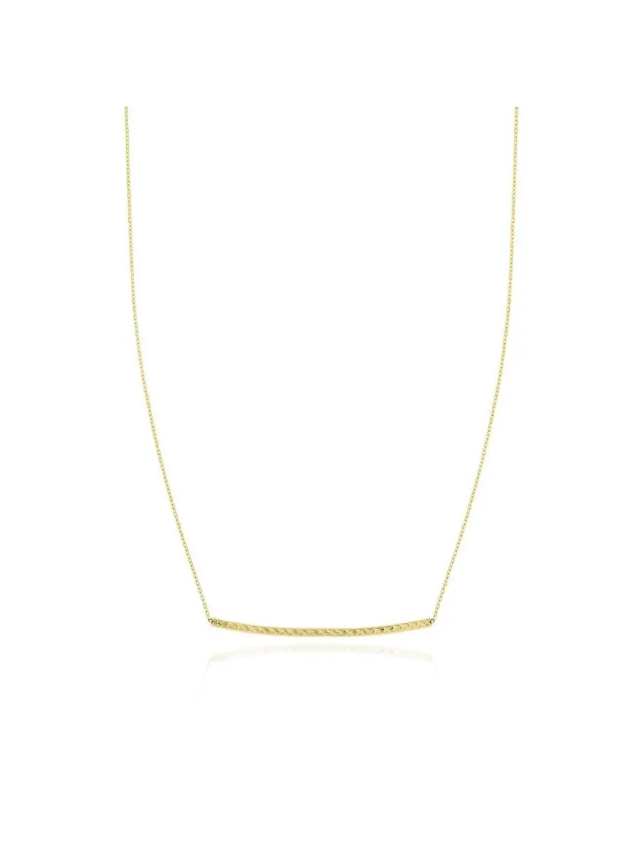 Колье с огранкой Sparkle Cut Bar из 14-каратного золота The Lovery — изображение 1 из 3, оттенок золото