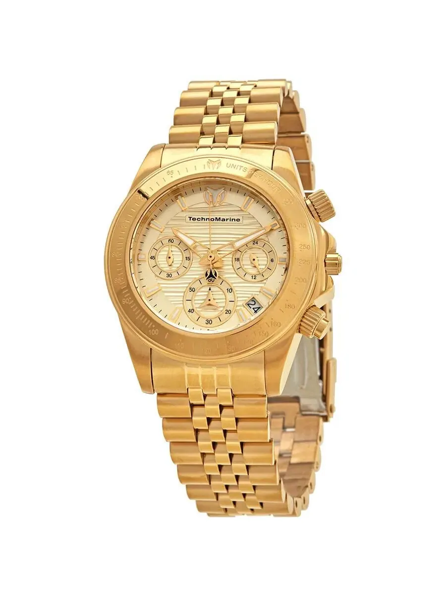 Женские часы Manta Quartz Chronograph Dial Watch TechnoMarine — изображение 1 из 3, оттенок золото