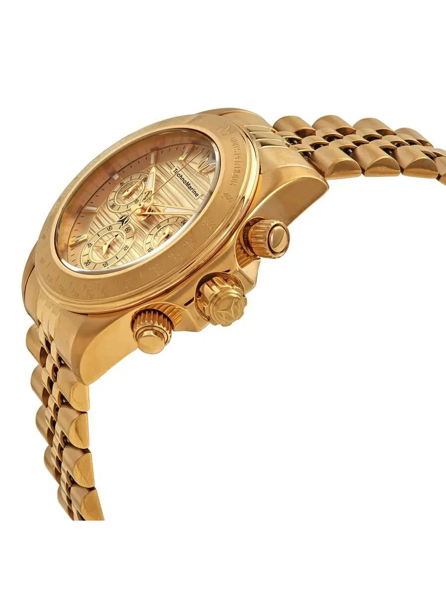 Женские часы Manta Quartz Chronograph Dial Watch TechnoMarine — изображение 2 из 3, оттенок золото