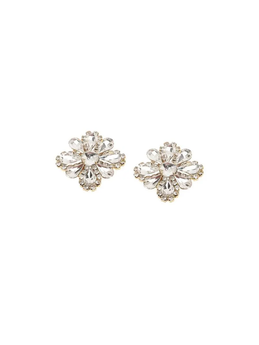 Серьги-гвоздики Cristal Flora SOHI