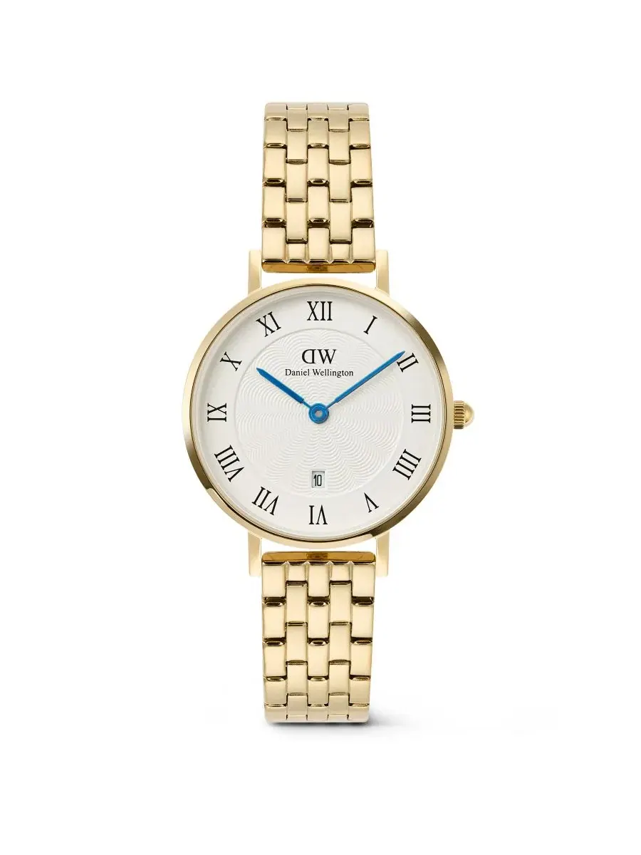 Женские часы с золотистым браслетом из нержавеющей стали, 28 мм Daniel Wellington — золотистый
