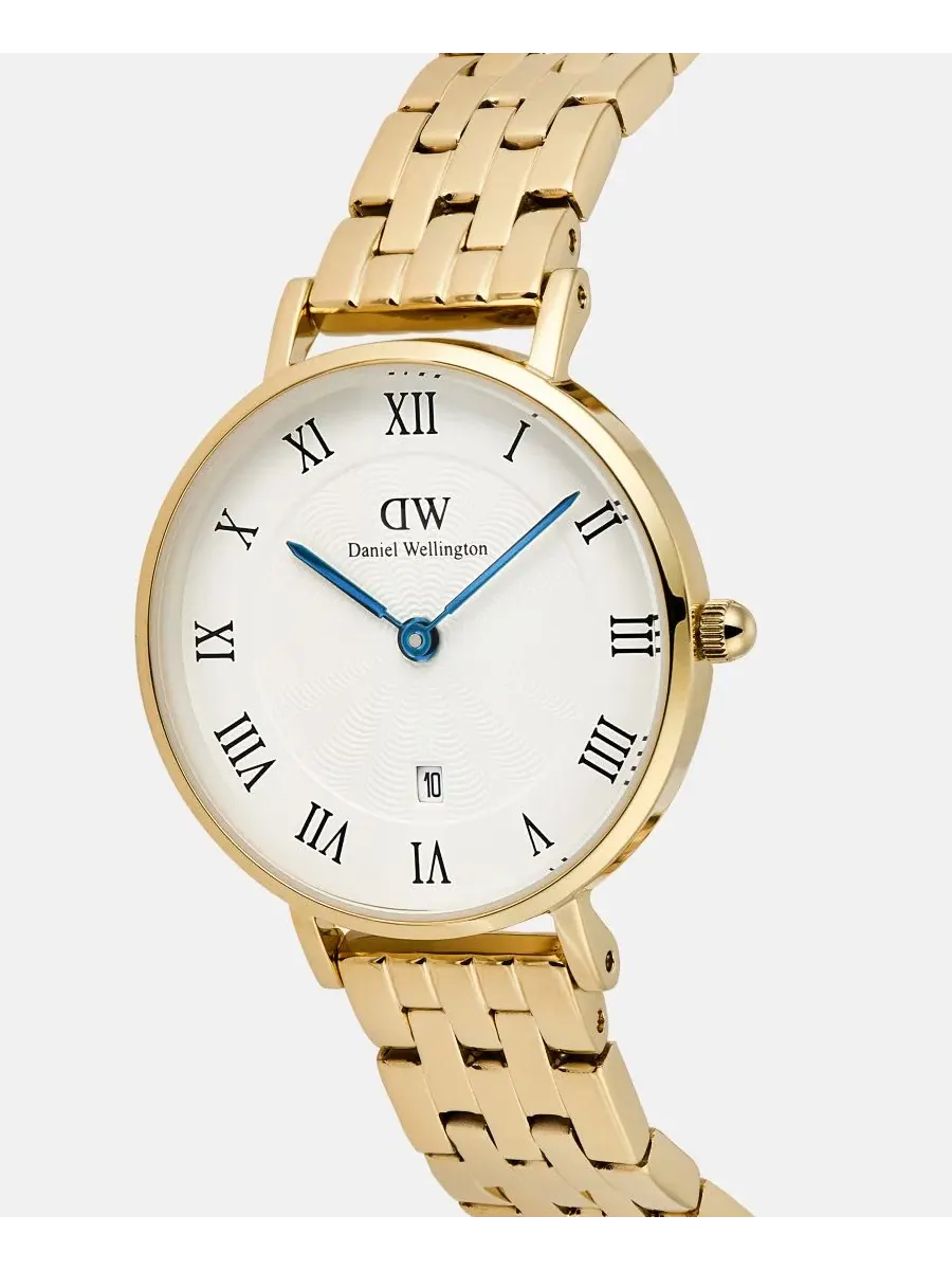 Женские часы с золотистым браслетом из нержавеющей стали, 28 мм Daniel Wellington — изображение 3 из 5, оттенок золотистый