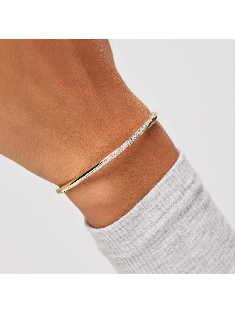 Браслет-манжета Kira Cubic Zirconia 14K Gold-Plated Ana Luisa — изображение 3 из 7, оттенок золото