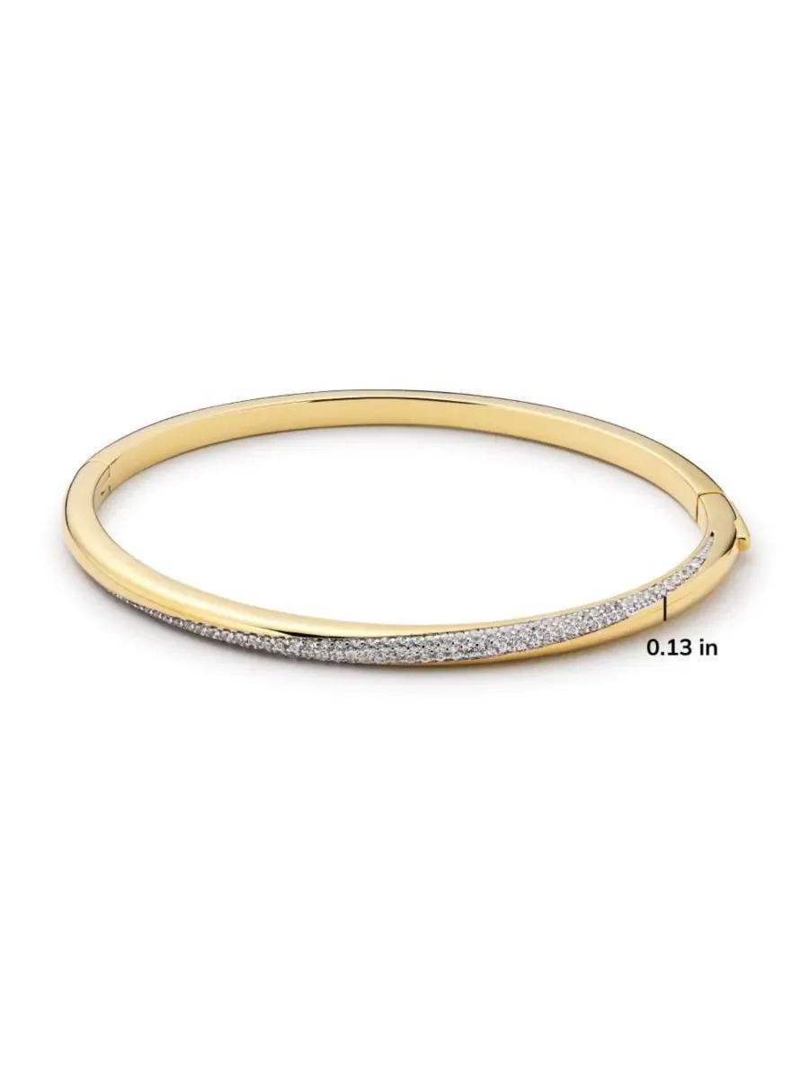 Браслет-манжета Kira Cubic Zirconia 14K Gold-Plated Ana Luisa — изображение 4 из 7, оттенок золото