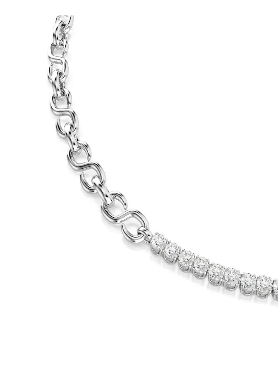 Колье с кристаллами Swarovski Zirconia — изображение 2 из 6, оттенок белый