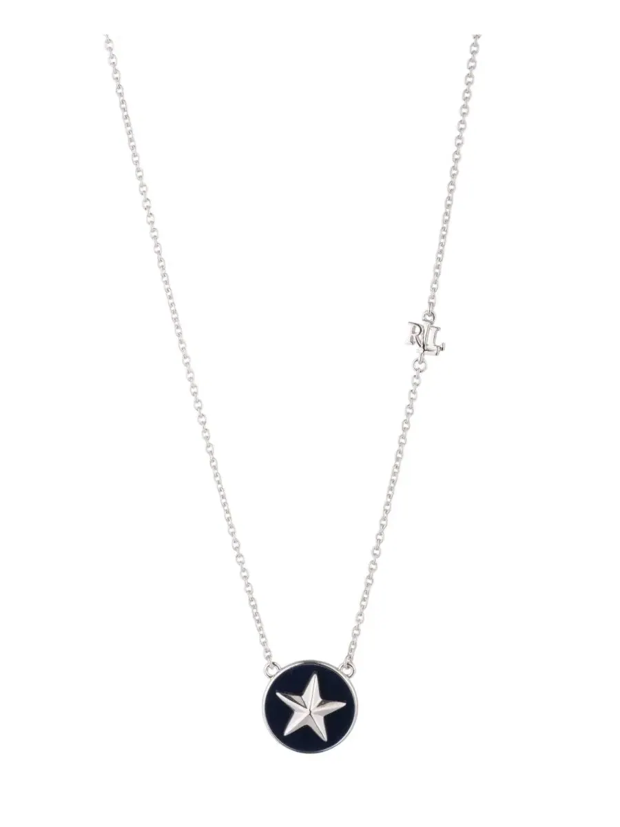 Кулон-звезда с эмалью Navy, стерлинговое серебро Lauren Ralph Lauren — изображение 1 из 3, оттенок серебряный