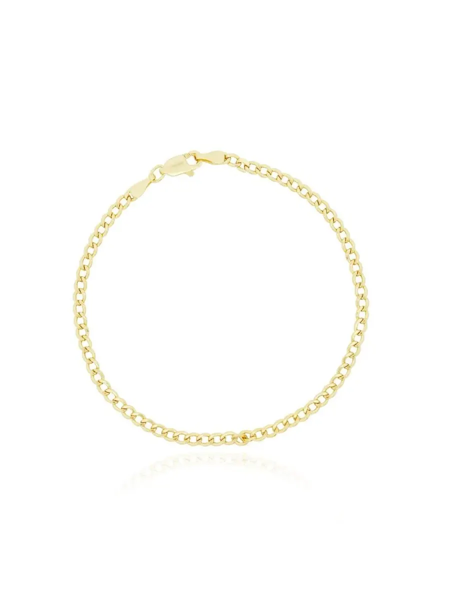 Браслет-цепочка Curb Chain 14K Yellow Gold The Lovery — изображение 1 из 3, оттенок золото