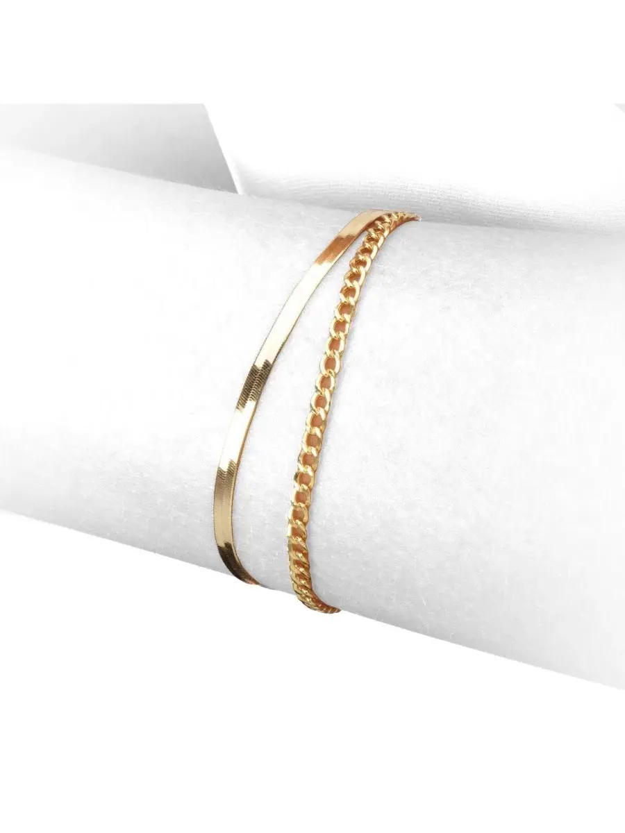 Браслет-цепочка Curb Chain 14K Yellow Gold The Lovery — изображение 2 из 3, оттенок золото