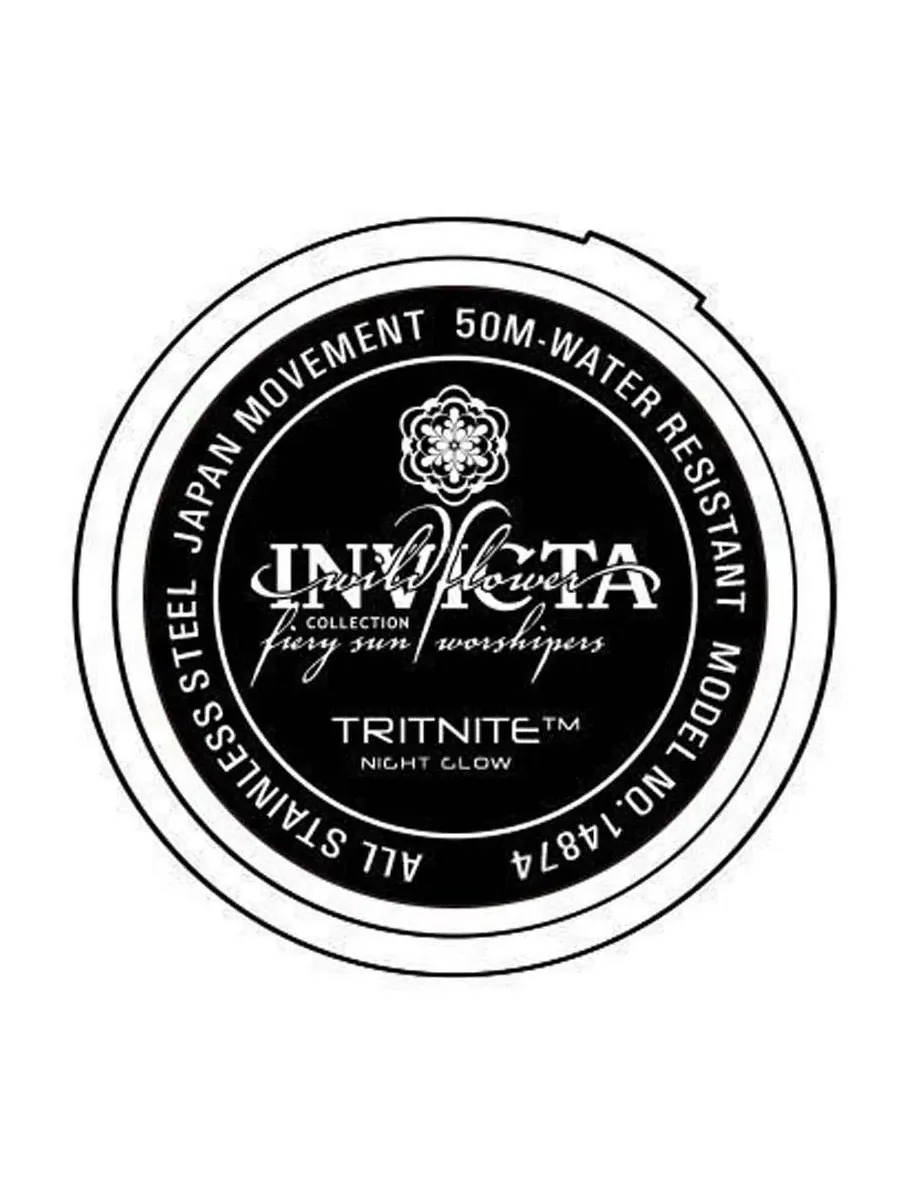 Женские кварцевые часы-хронограф Wildflower 14874 с циферблатом Invicta — изображение 3 из 3, оттенок розовый золотистый