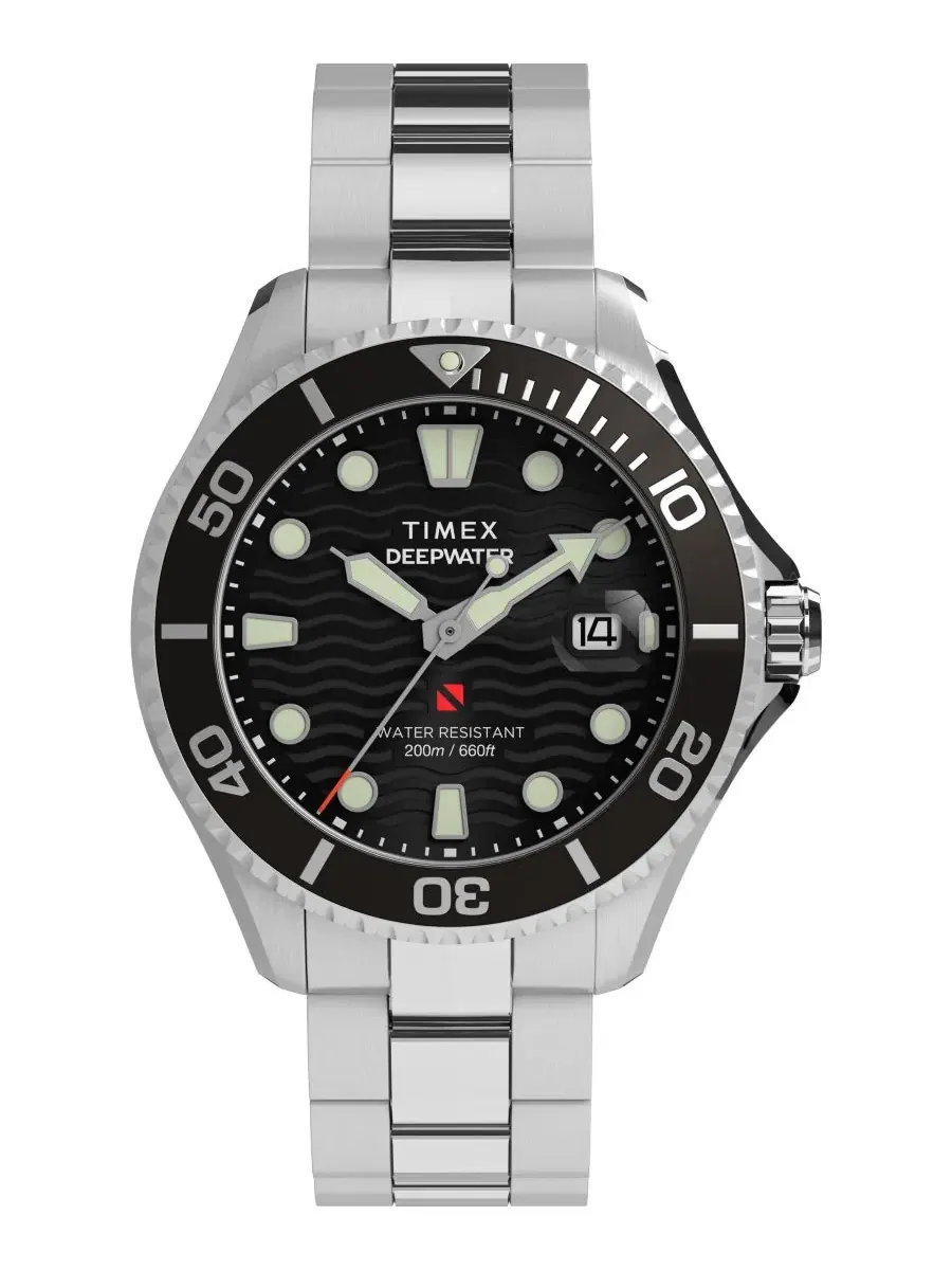 Мужские часы 44 мм из нержавеющей стали Timex