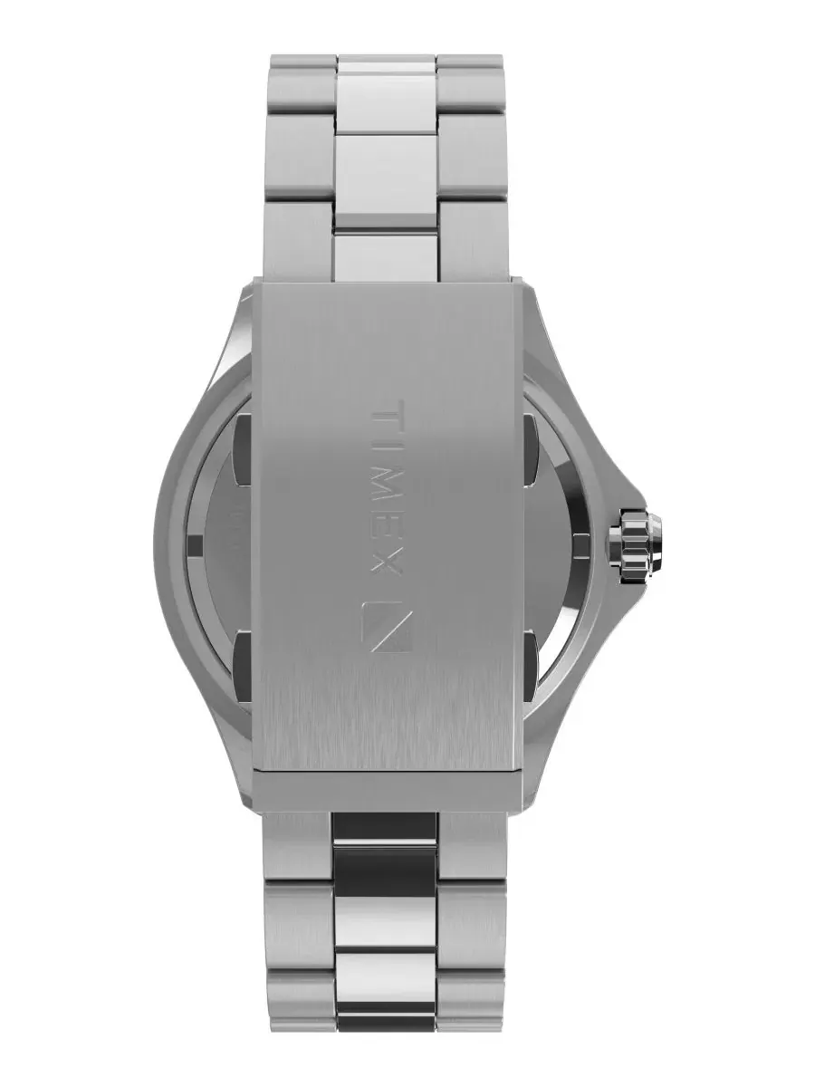 Мужские часы 44 мм из нержавеющей стали Timex — изображение 4 из 6, оттенок серебряный