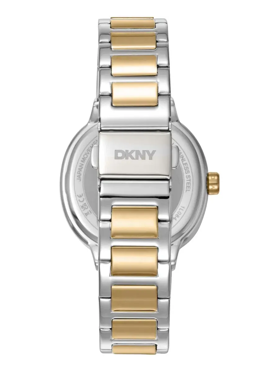 Женские часы с серебряным циферблатом, хронограф, 36 мм DKNY — изображение 3 из 3, оттенок серебряный
