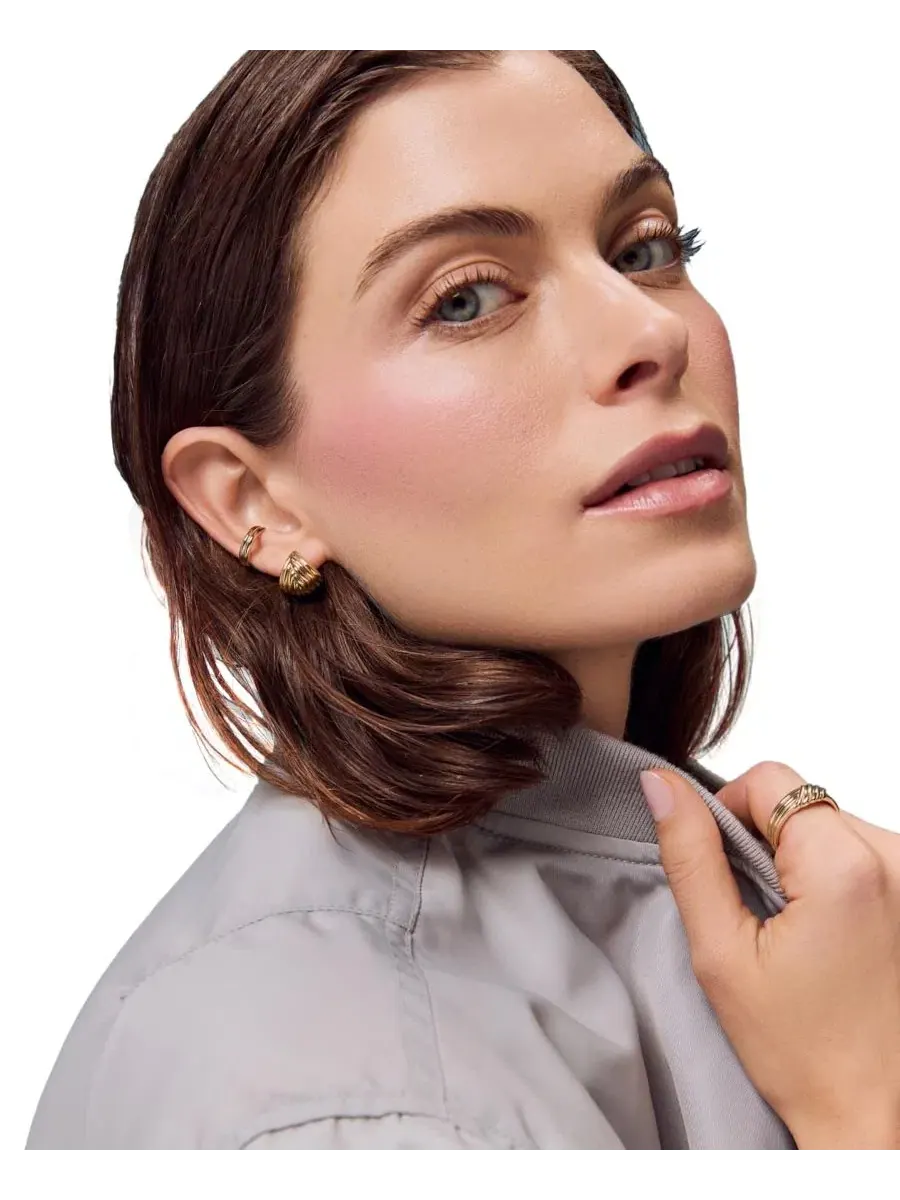 Серьги-конго с текстурой, 14K золотое покрытие, Haven Ana Luisa — изображение 2 из 4